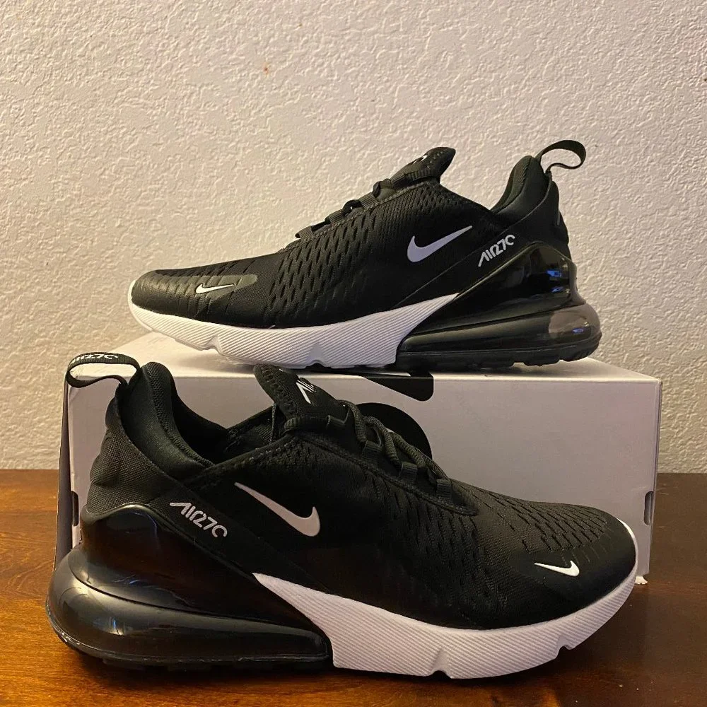 Nike Wmns Air Max 270 Black White Lifestyle Casual Shoes AH6789-001 Size 10